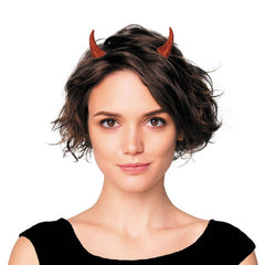 Serre Tête De Diable Rouge Paillettes / Cornes De Diable Glitter / Couronne Diable Halloween Rouge / La Maison Du Déguisement