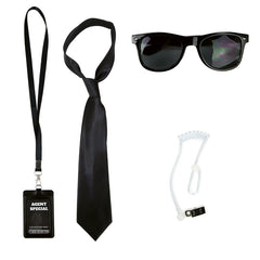 Set Agent De Sécurité / Kit Écouteur Garde Du Corps / Ensemble MIB d'agent Secret / La maison Du Déguisement